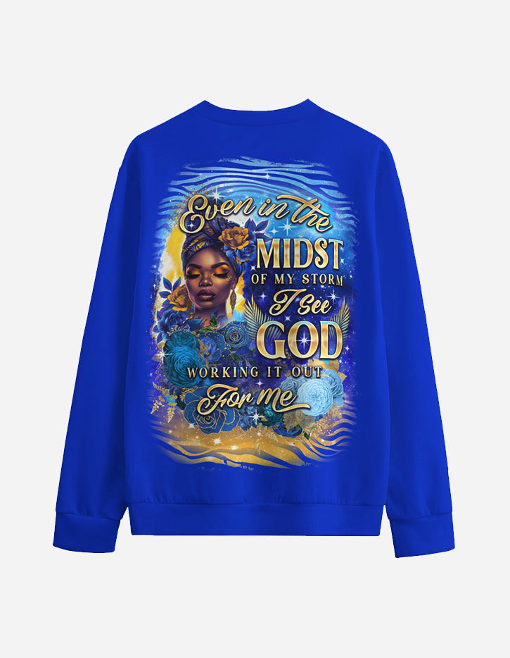 Even In The Midst Royal Crewneck