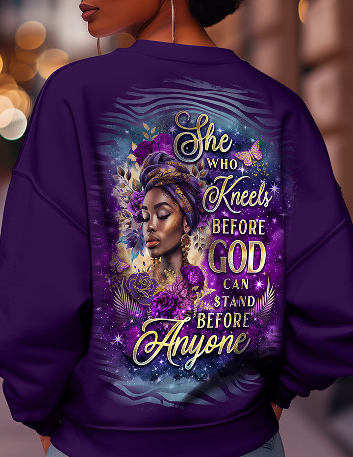 She Kneels Before God Majestic Crewneck