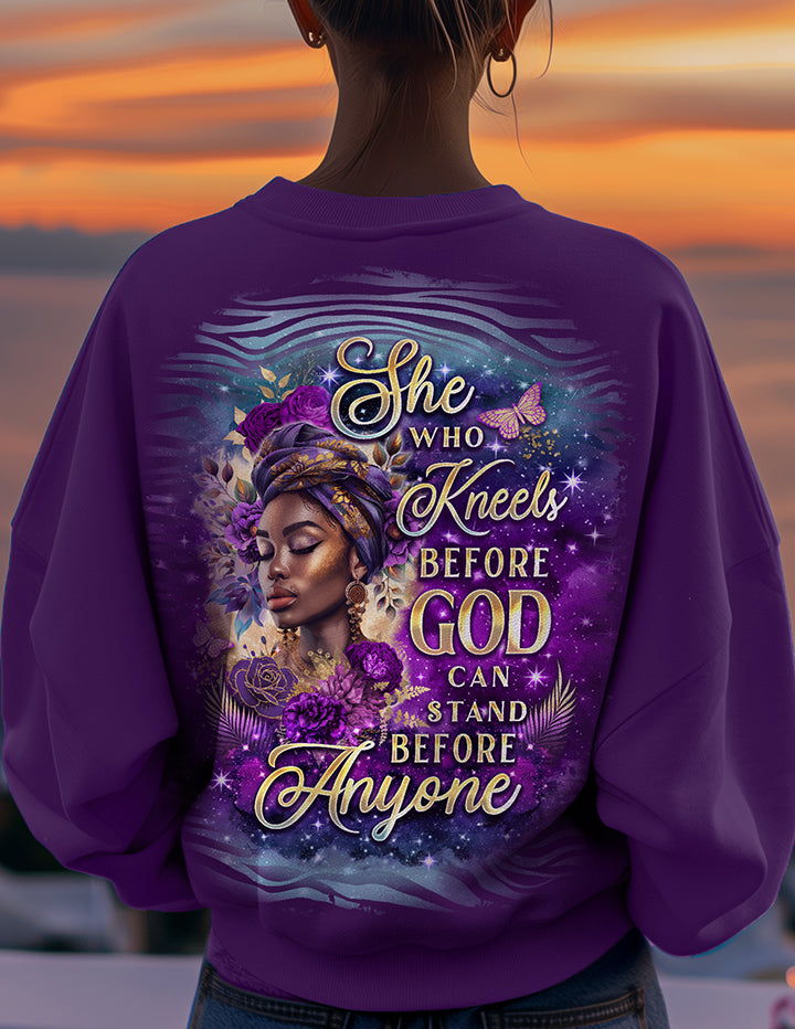 She Kneels Before God Majestic Crewneck