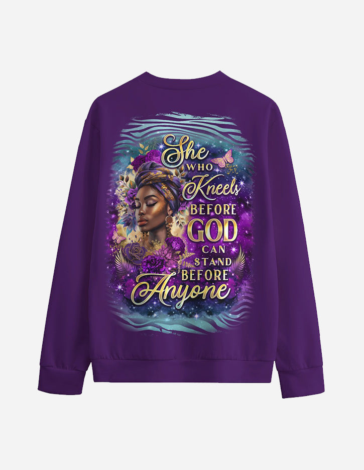 She Kneels Before God Majestic Crewneck