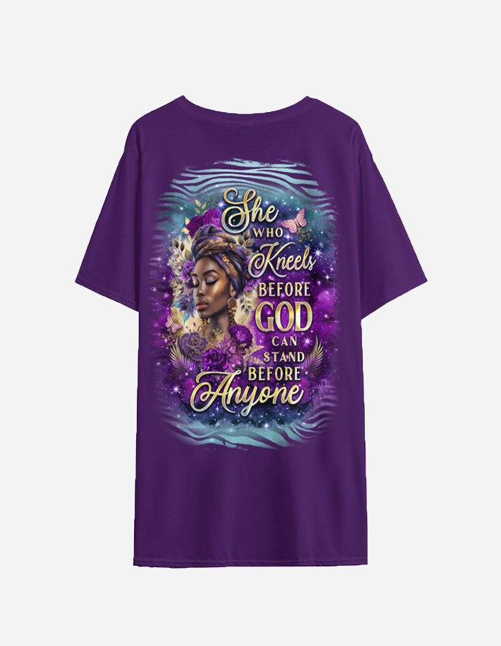 She Kneels Before God Majestic Tee