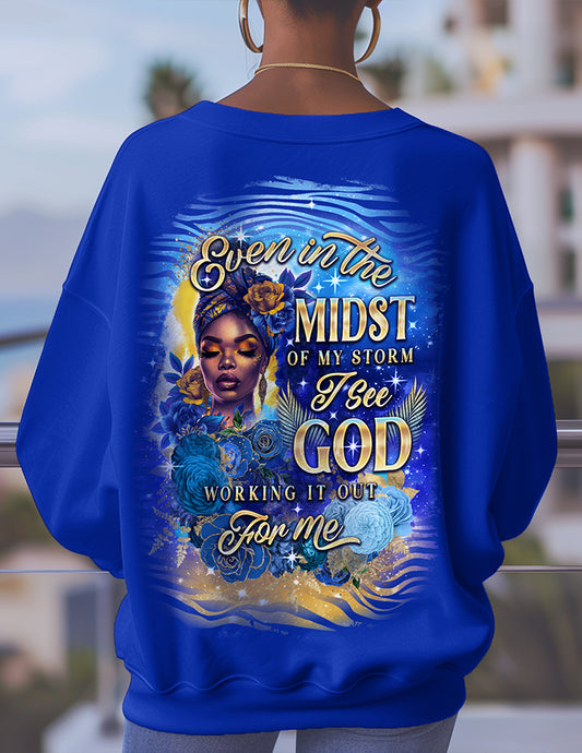 Even In The Midst Royal Crewneck