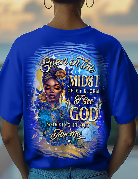 Even In The Midst Royal Tee