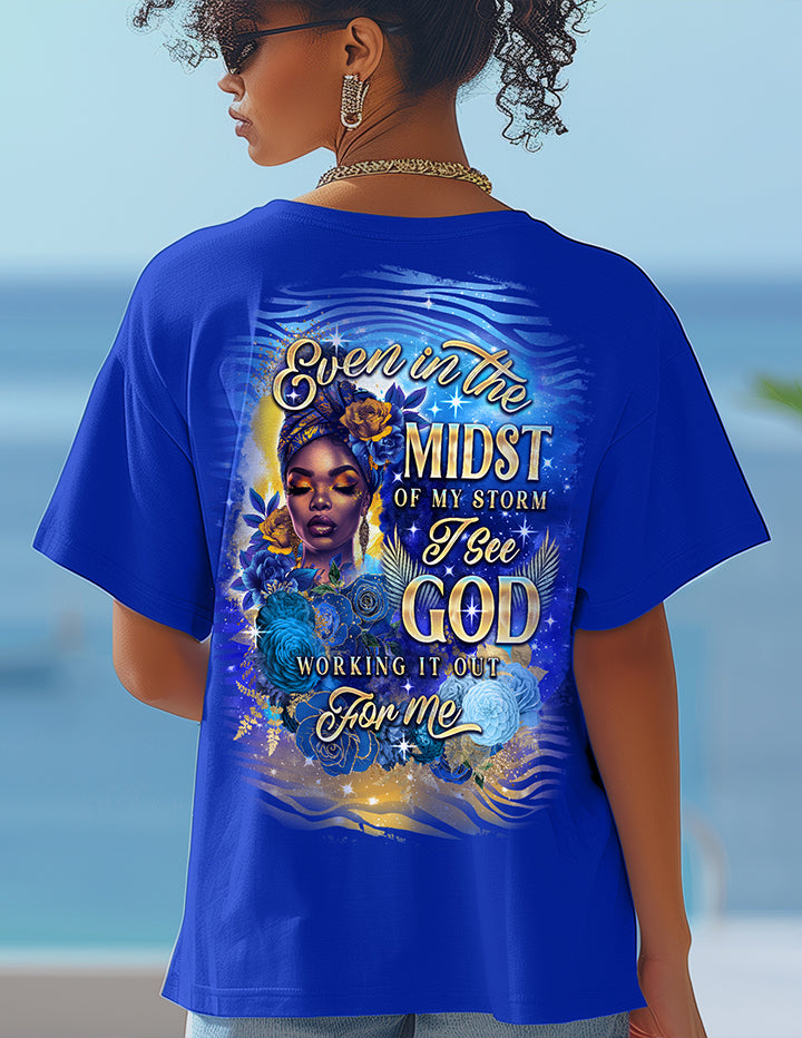 Even In The Midst Royal Tee