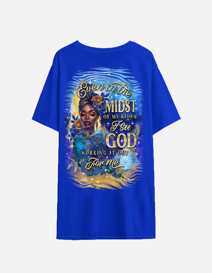 Even In The Midst Royal Tee