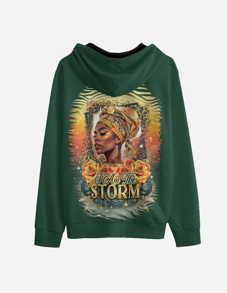 I Am The Storm Evergreen Hoodie