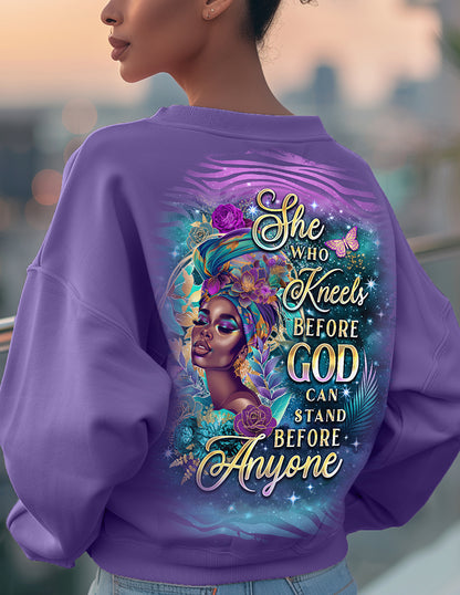 She Kneels Before God Fierce Crewneck