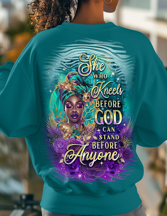 She Kneels Before God Iconic Crewneck