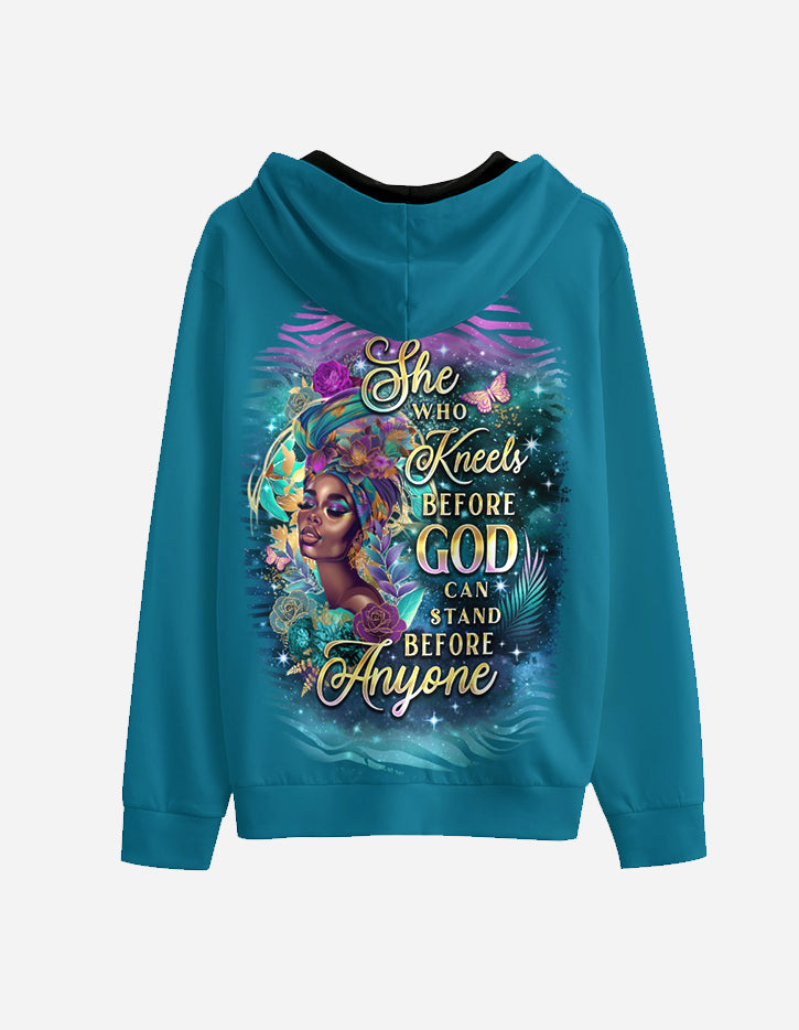She Who Kneels Before God Radiant Hoodie