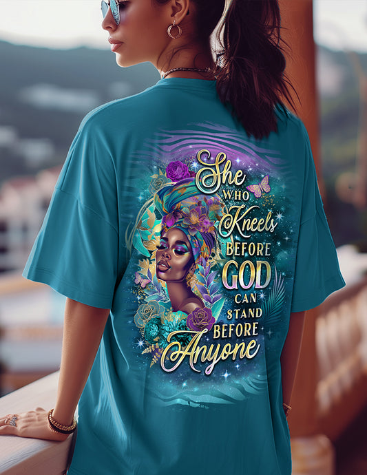 She Kneels Before God Radiant Tee