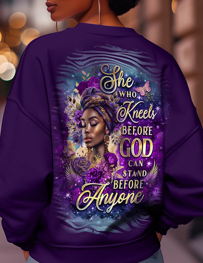 She Kneels Before God Majestic Crewneck