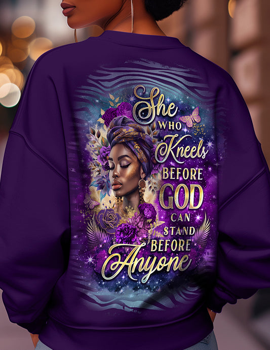 She Kneels Before God Majestic Crewneck