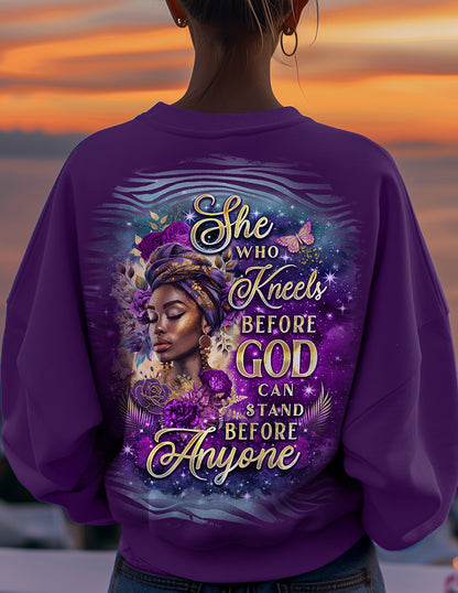 She Kneels Before God Majestic Crewneck