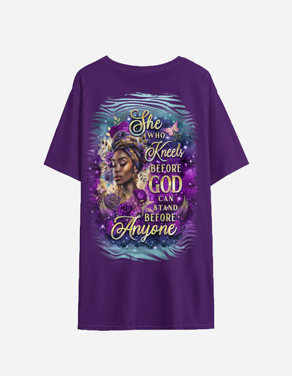 She Kneels Before God Majestic Tee